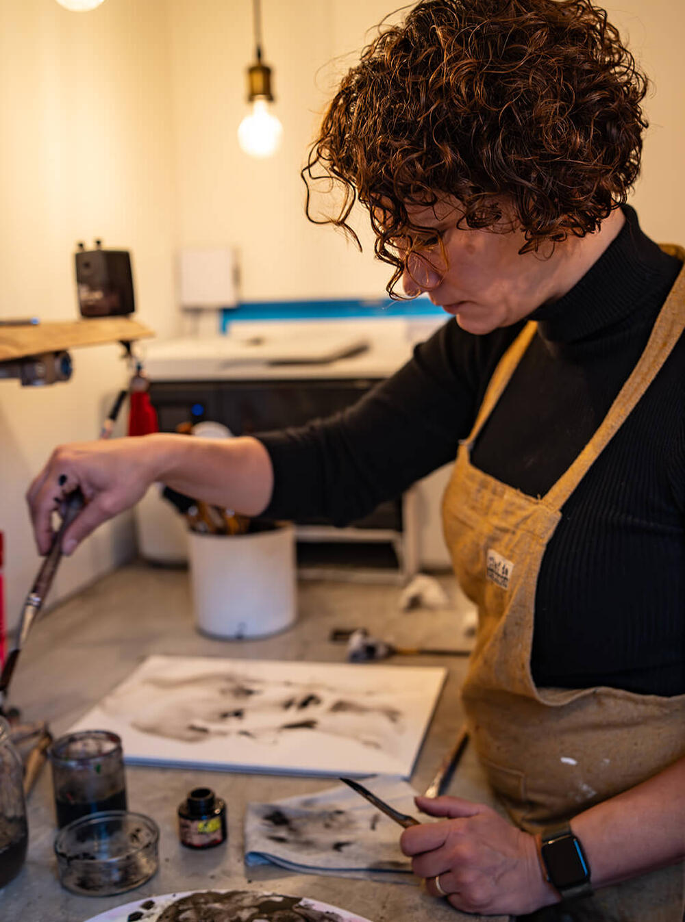  <br> workshop - </strong> Intuïtieve <strong>inktportretten</strong> tekenen