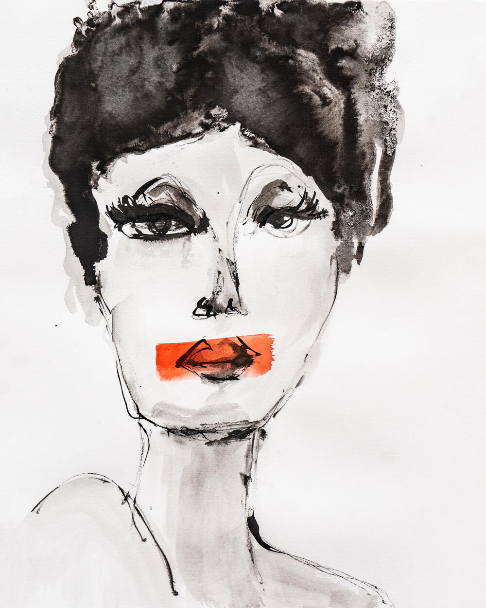Portret - Miss Red